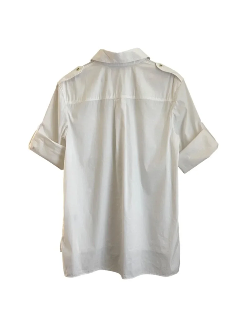 Lafayette 148 New York Womens Tunic Button Shirt Size 4 Classic Quiet Luxury - Picture 4 of 13